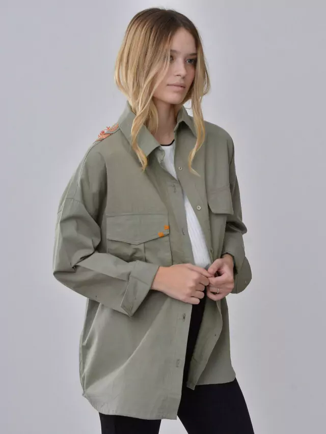 Camisaco con espalda bordada (68003) - Imagen 2