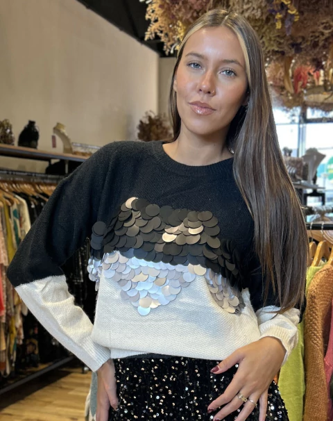 SWEATER CON LENTEJONES (69990)