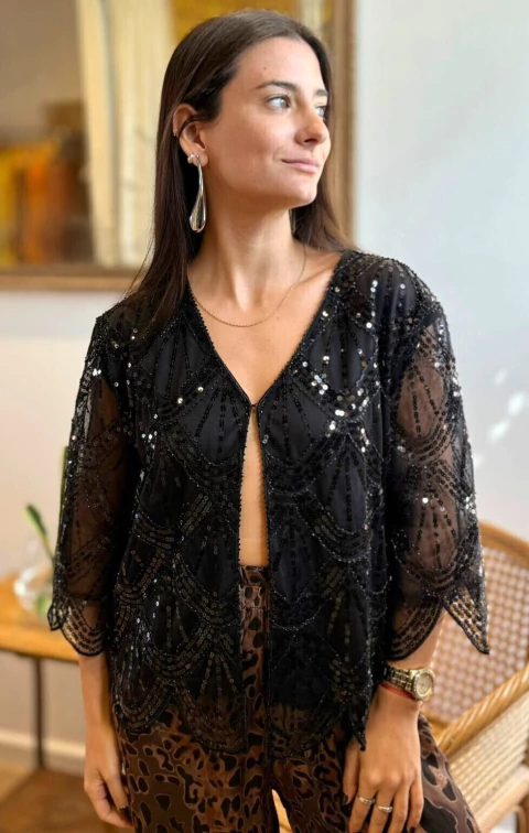 Chaqueta bordada fiesta (69433)